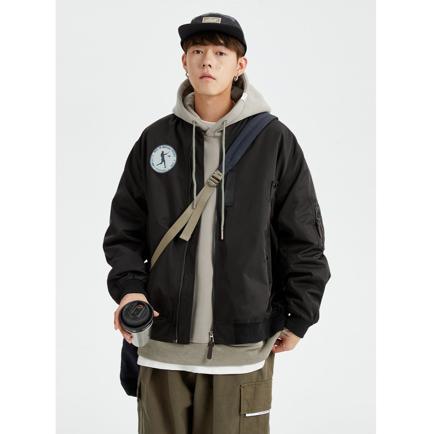 Labeled Baseball Bomber Jacket MB7250
