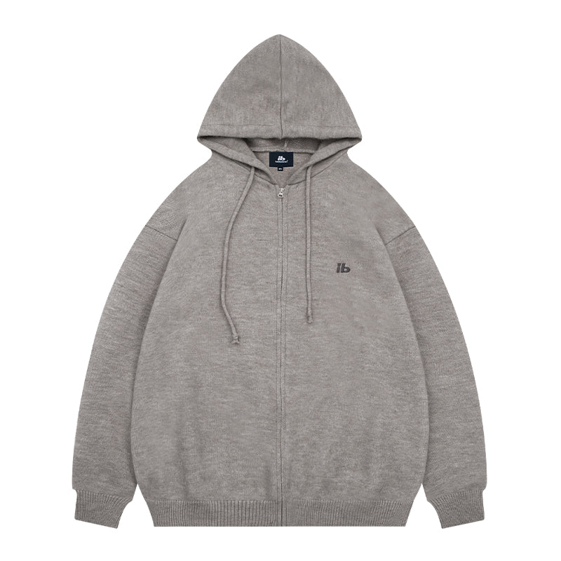 Hooded Knitted Zip Cardigan BI2012
