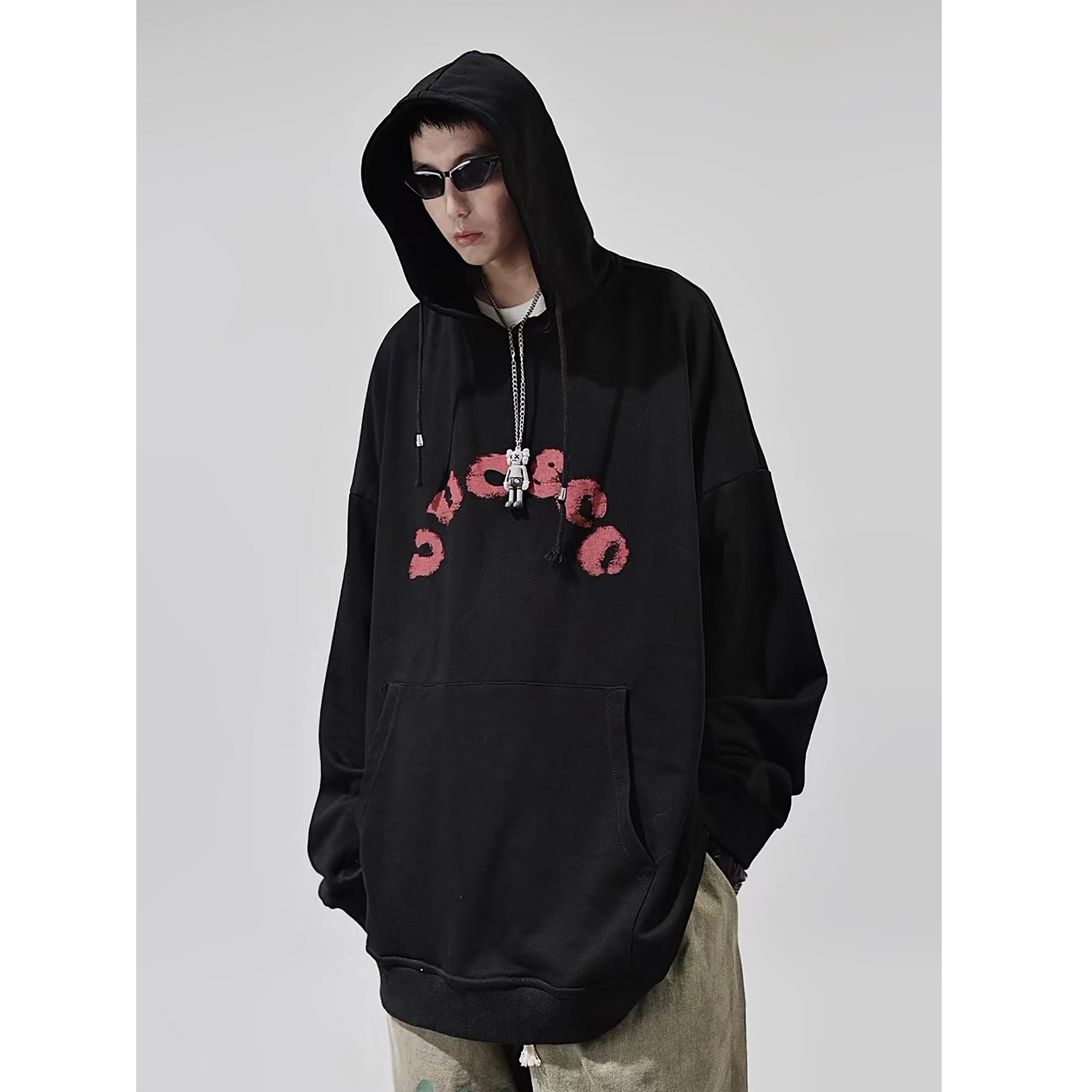 Oversize Street Back Patch Hoodie UU7010