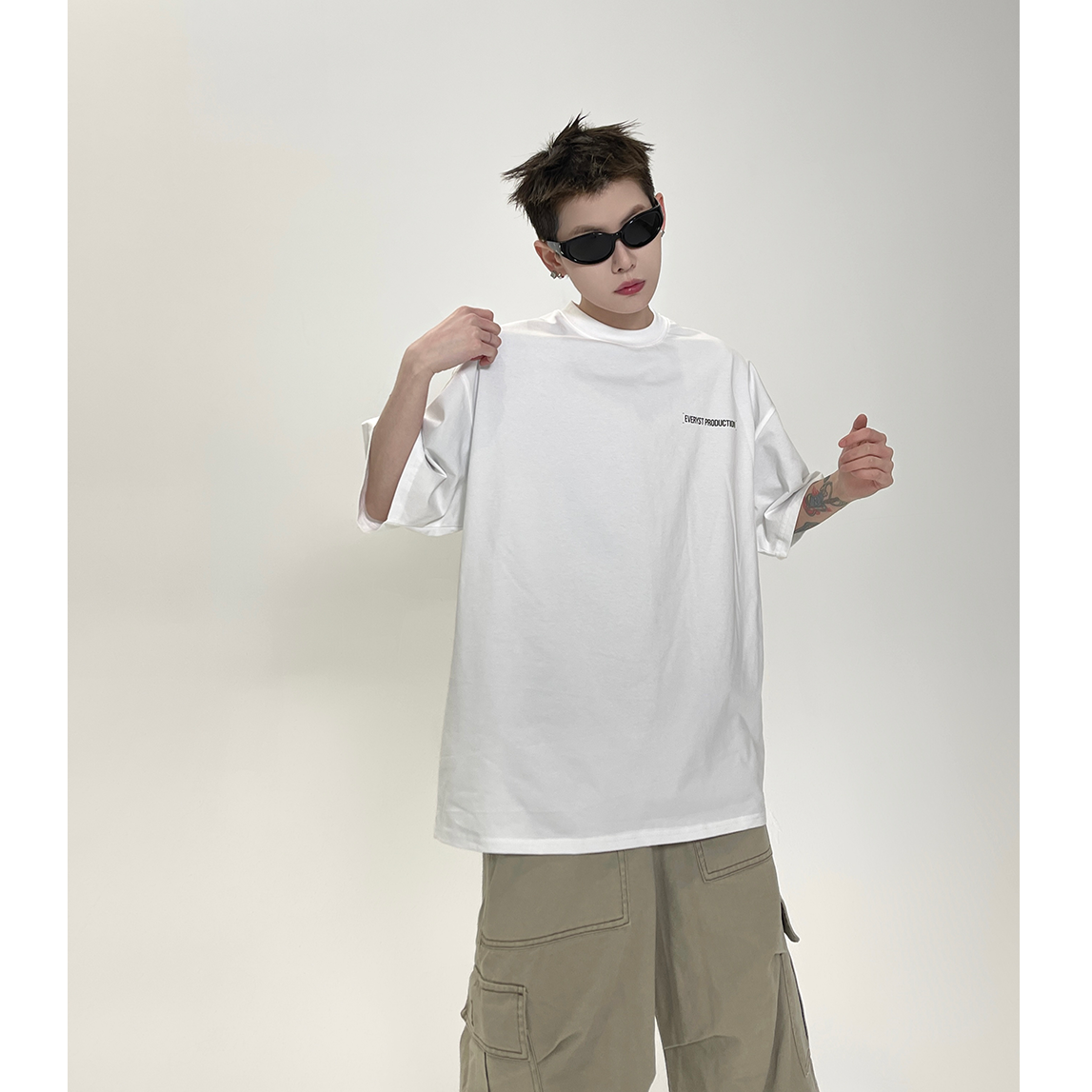 Simple Letter Print T-shirt EAT097