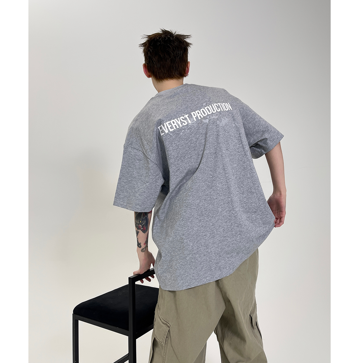 Simple Letter Print T-shirt EAT097