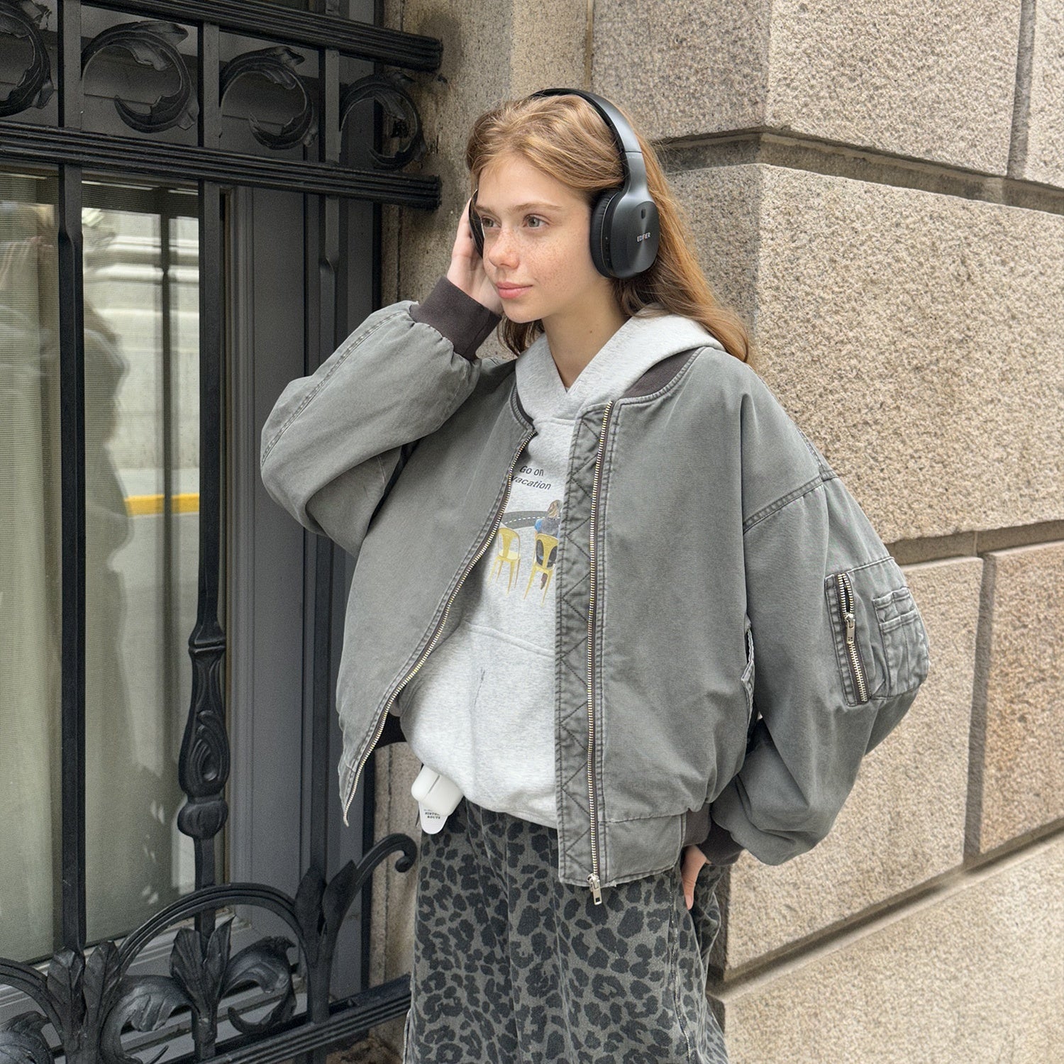 Vintage Distressed Baseball Jacket CM2003