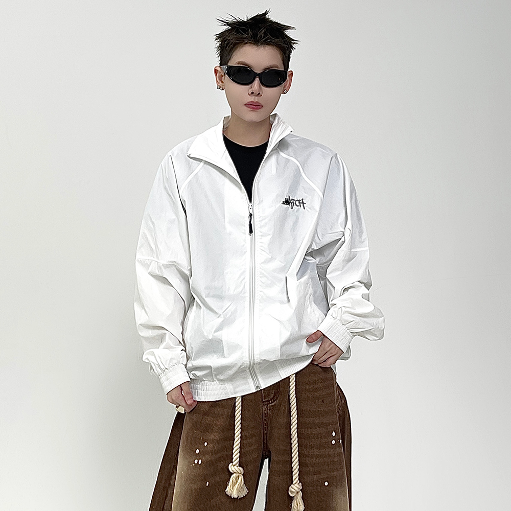 Stand Collar Zipper Light Jacket EAT079