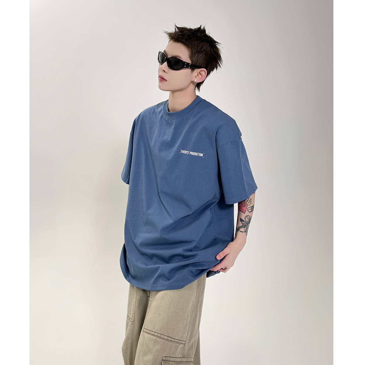 Simple Letter Print T-shirt EAT097