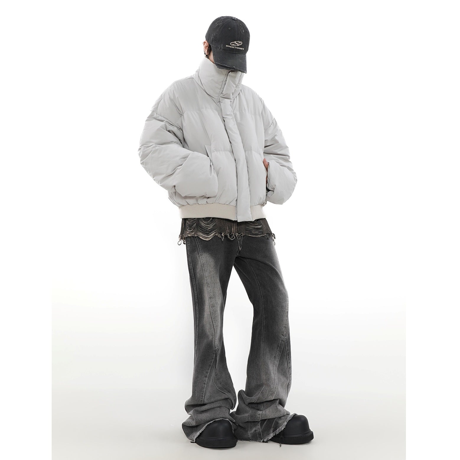 High Neck Short Down Jacket MB7265