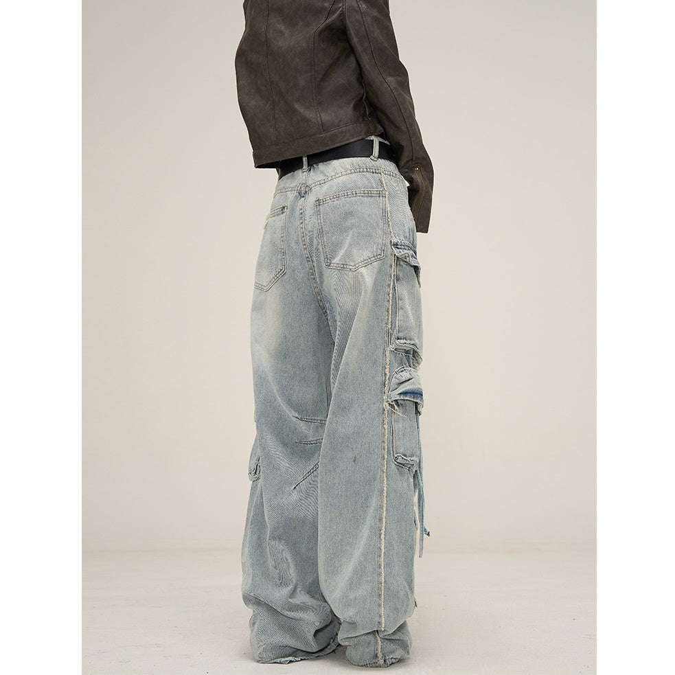 Heavy Industry Ripped Cargo Jeans MB7020