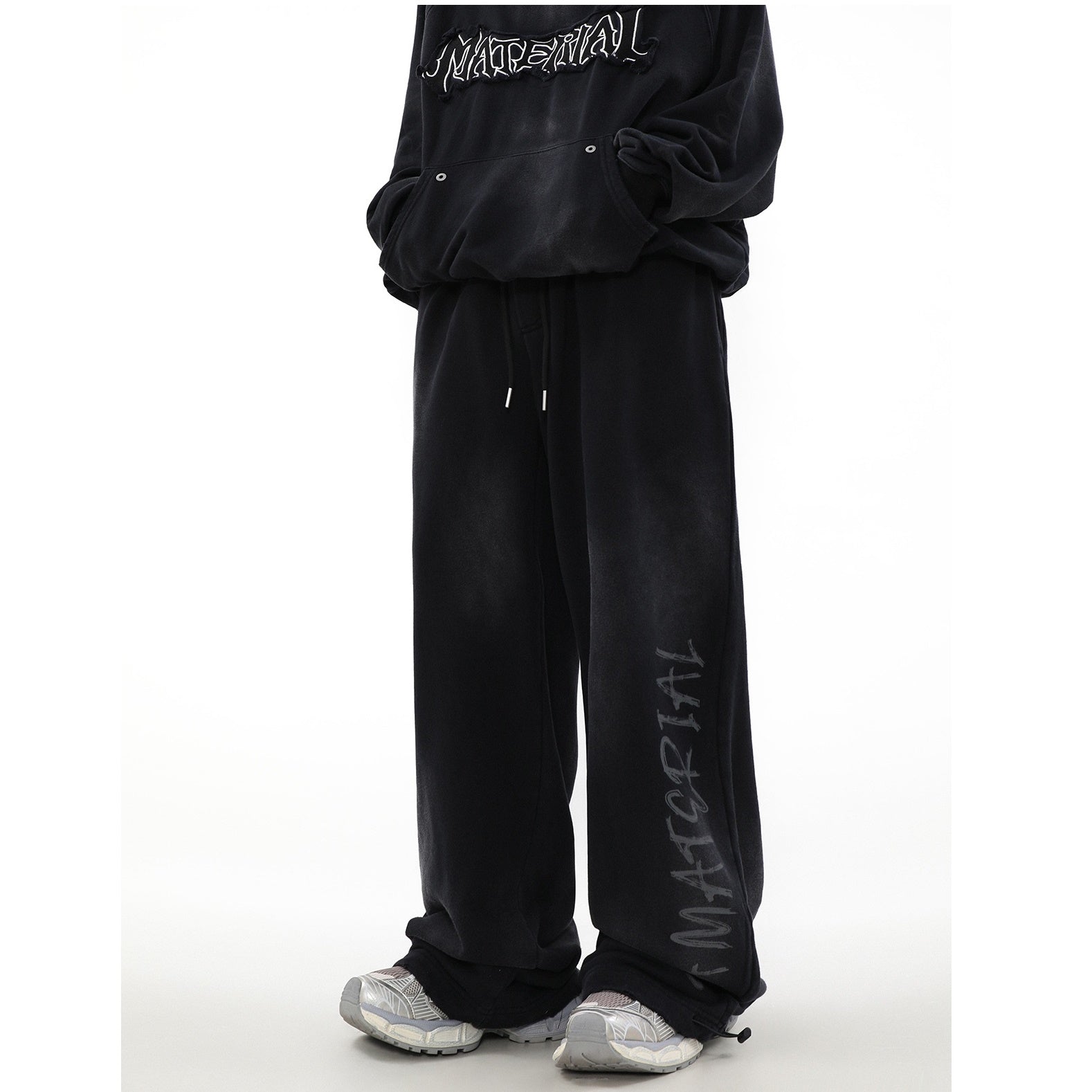 【上下別売り】Street Rubbing Dirty Graffiti Sweat Pants MR026