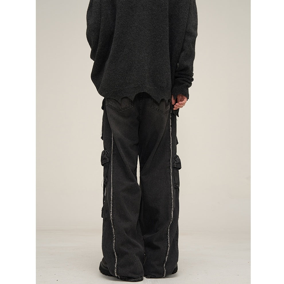 Heavy Industry Ripped Cargo Jeans MB7020