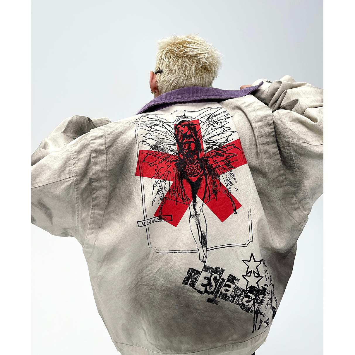 Spray Paint Graffiti Dirty Jacket EAT071