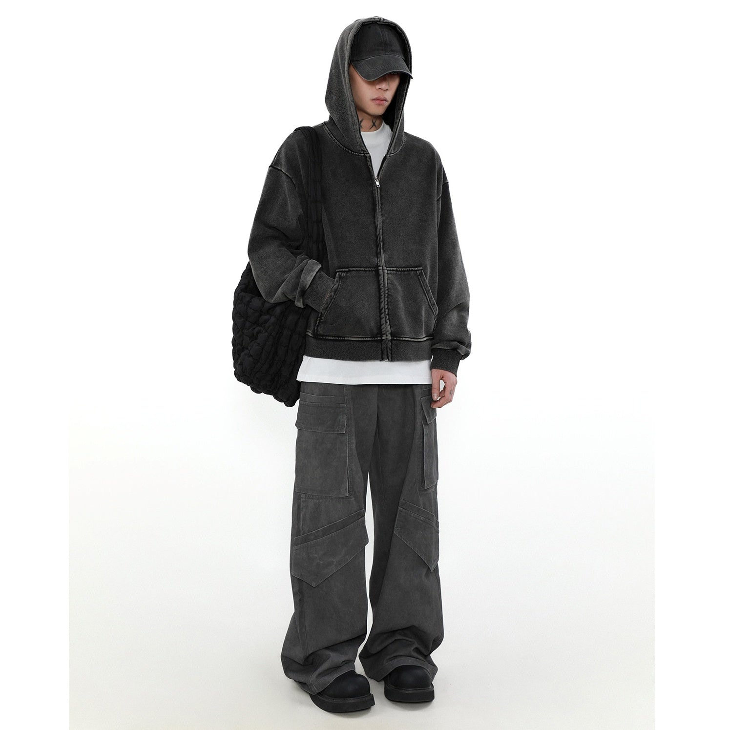 Wash Hooded Sweat Jacket MB7328
