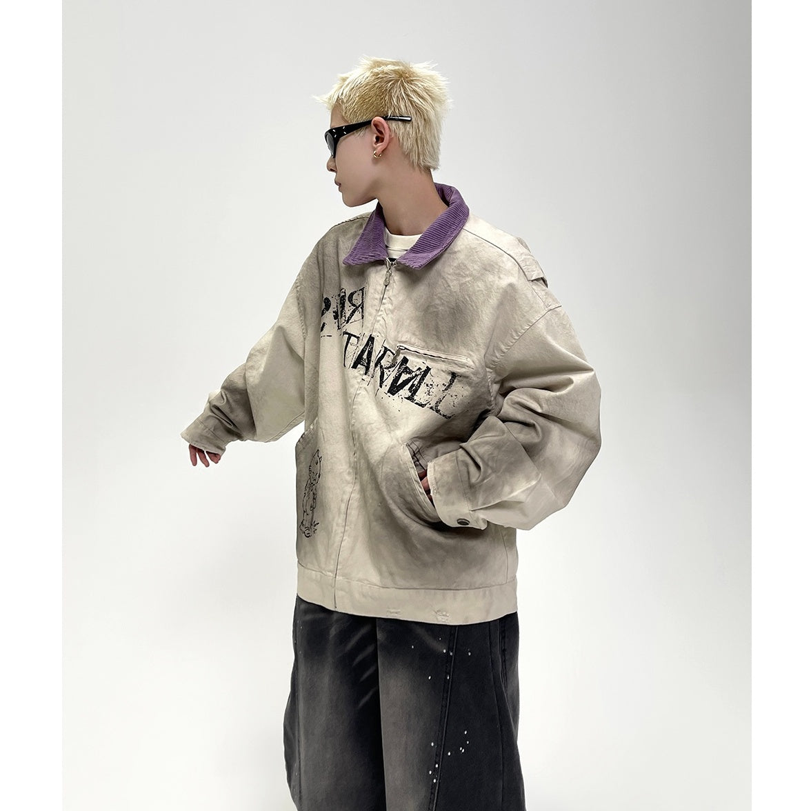 Spray Paint Graffiti Dirty Jacket EAT071