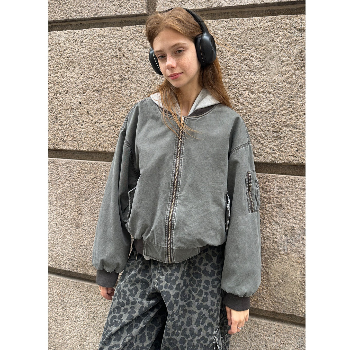 Vintage Distressed Baseball Jacket CM2003