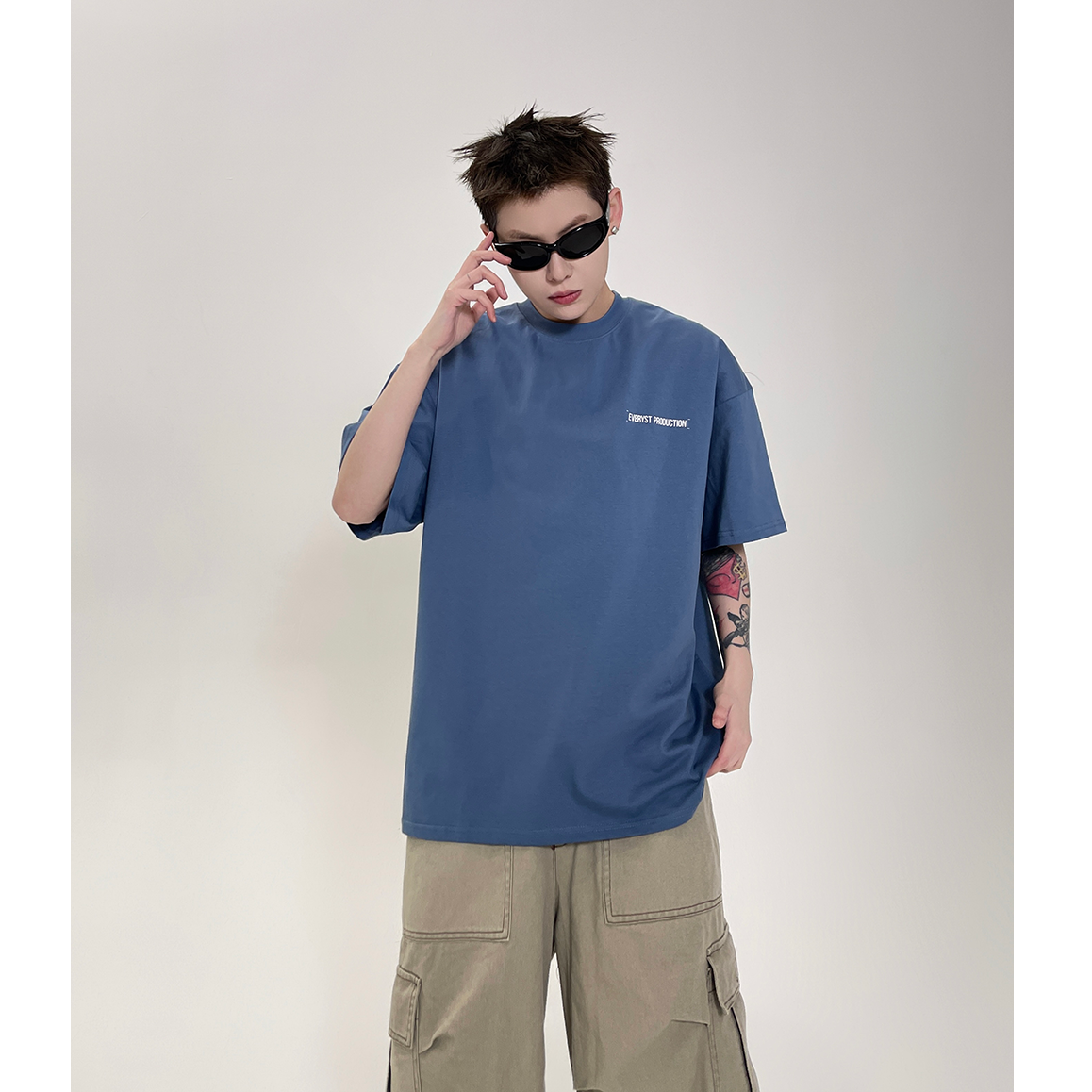 Simple Letter Print T-shirt EAT097