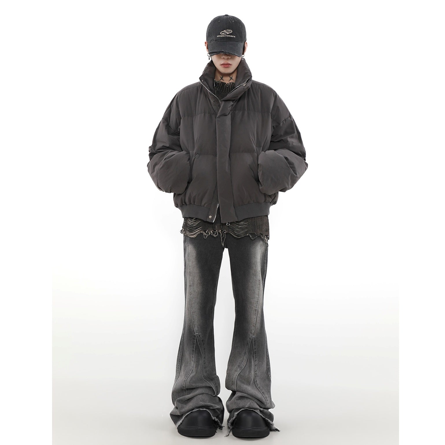 High Neck Short Down Jacket MB7265