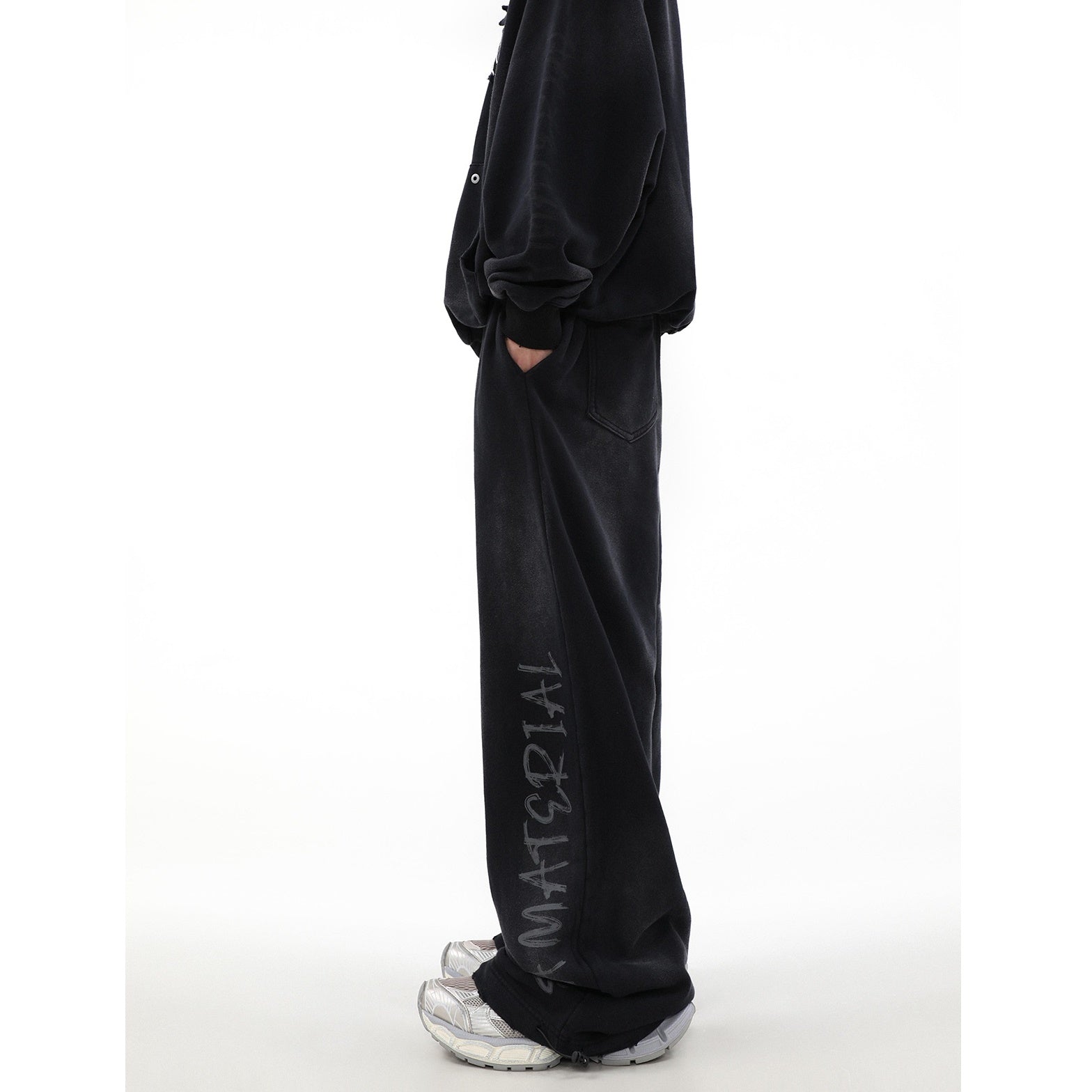 【上下別売り】Street Rubbing Dirty Graffiti Sweat Pants MR026