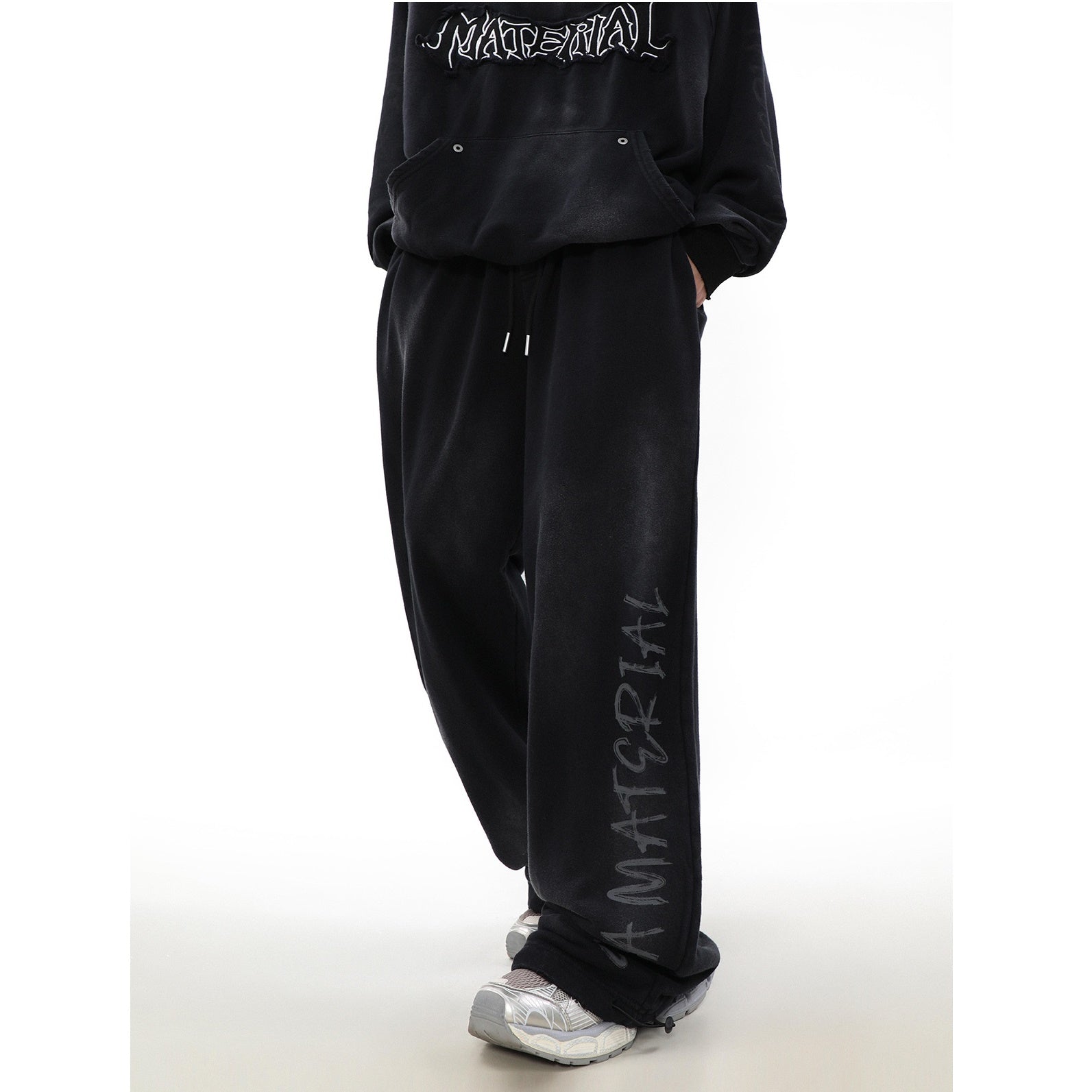【上下別売り】Street Rubbing Dirty Graffiti Sweat Pants MR026