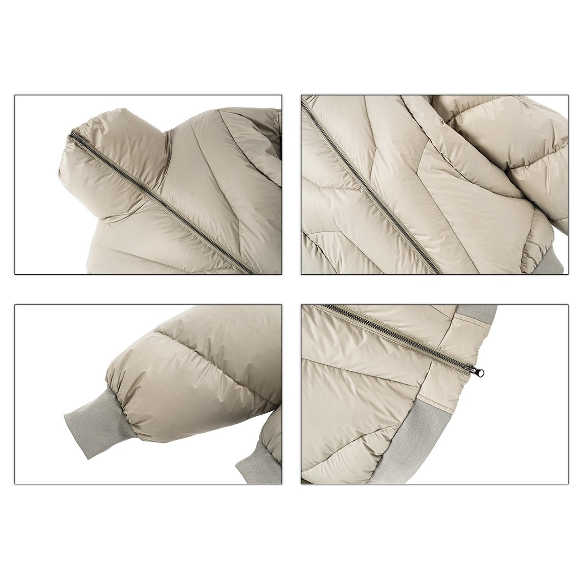 Geometry Stitch High Neck Down Jacket MB7255