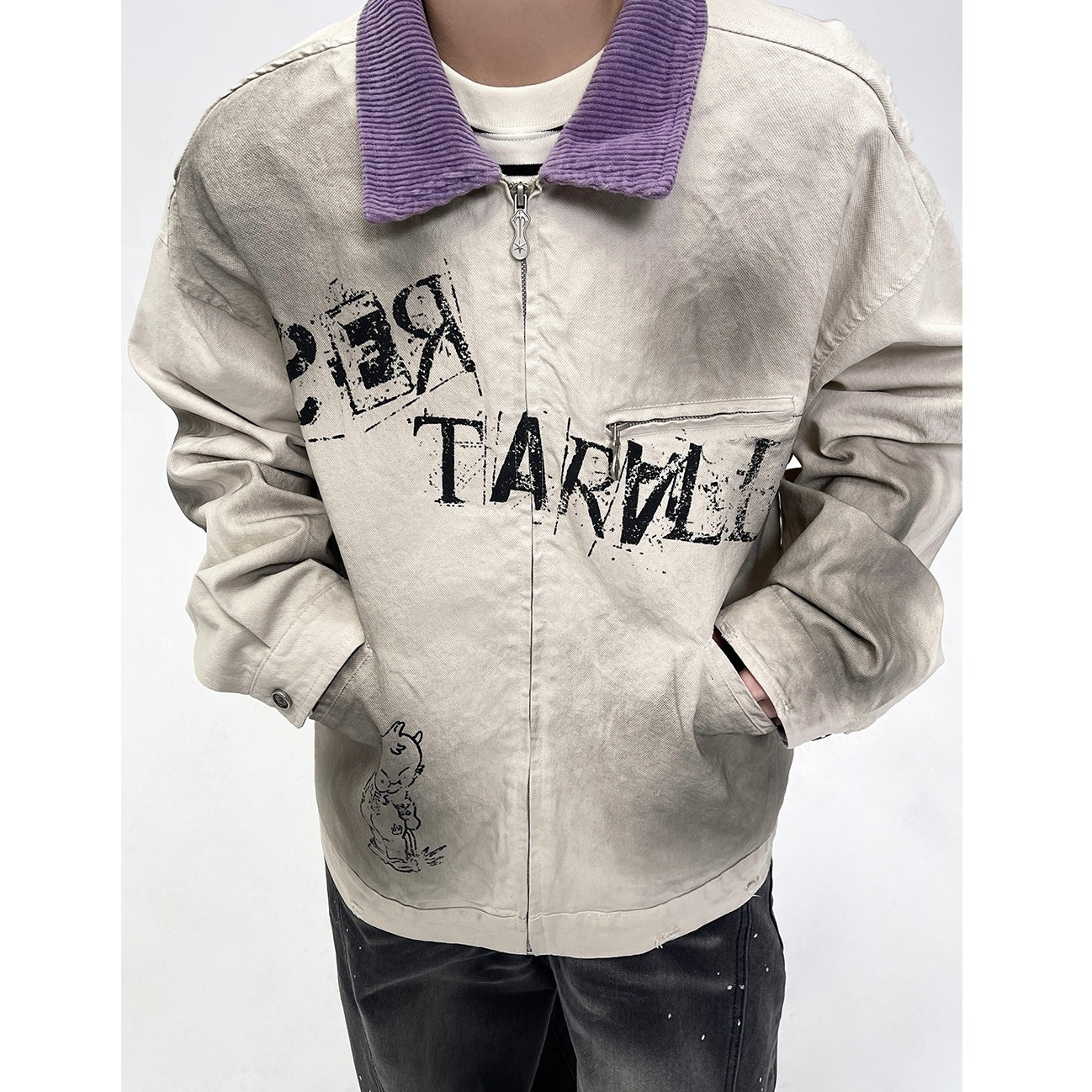 Spray Paint Graffiti Dirty Jacket EAT071