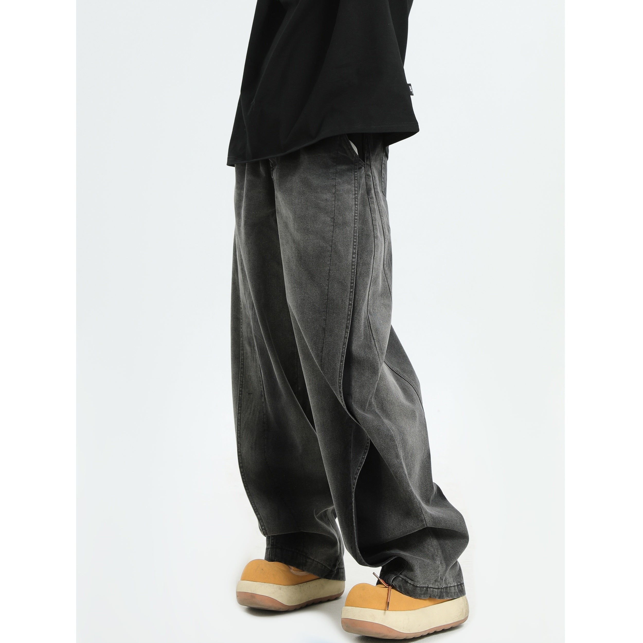 Gradient Smudge Wash Loose Jeans IN7058