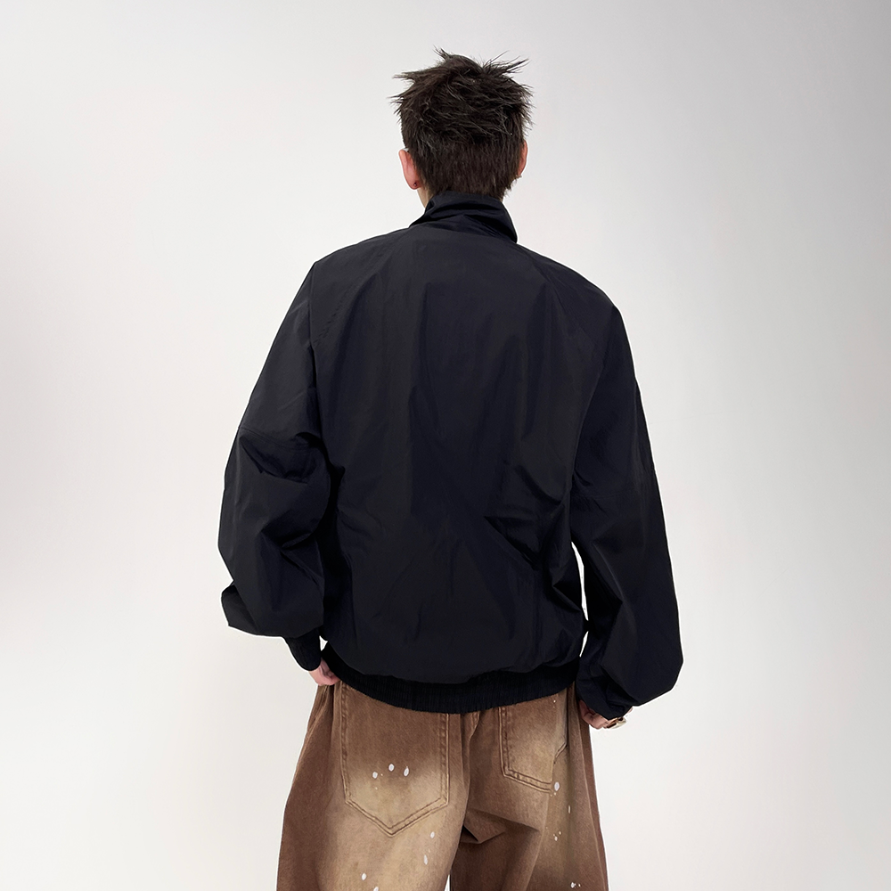 Stand Collar Zipper Light Jacket EAT079