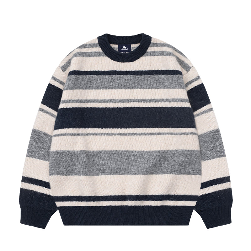 Crew Neck Multi Border Sweater BI2022