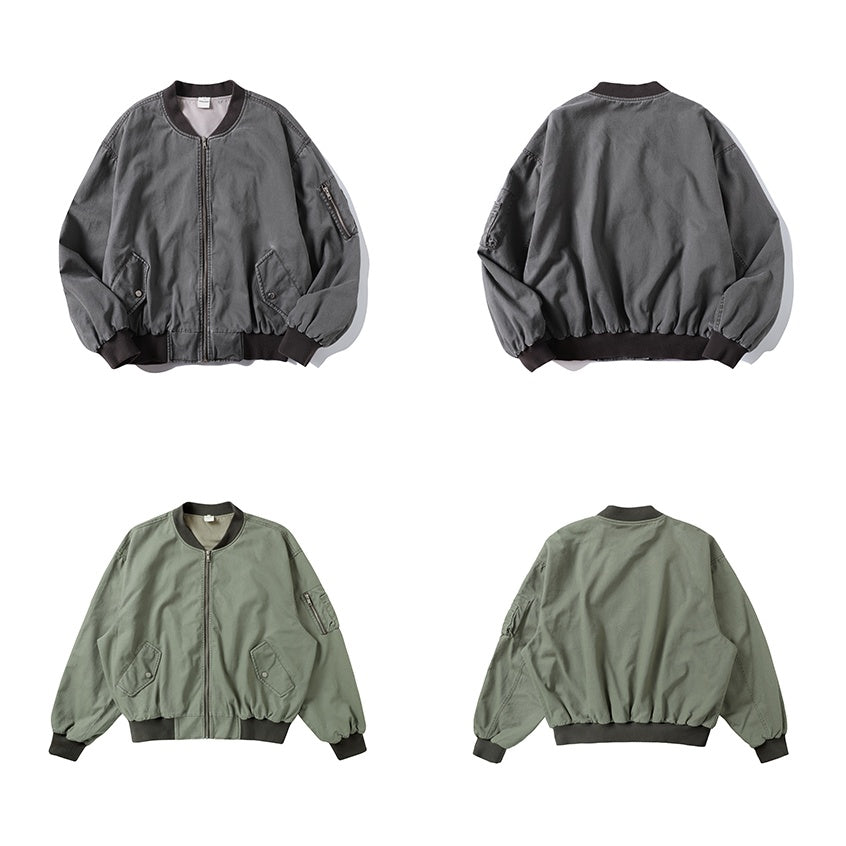 Vintage Distressed Baseball Jacket CM2003