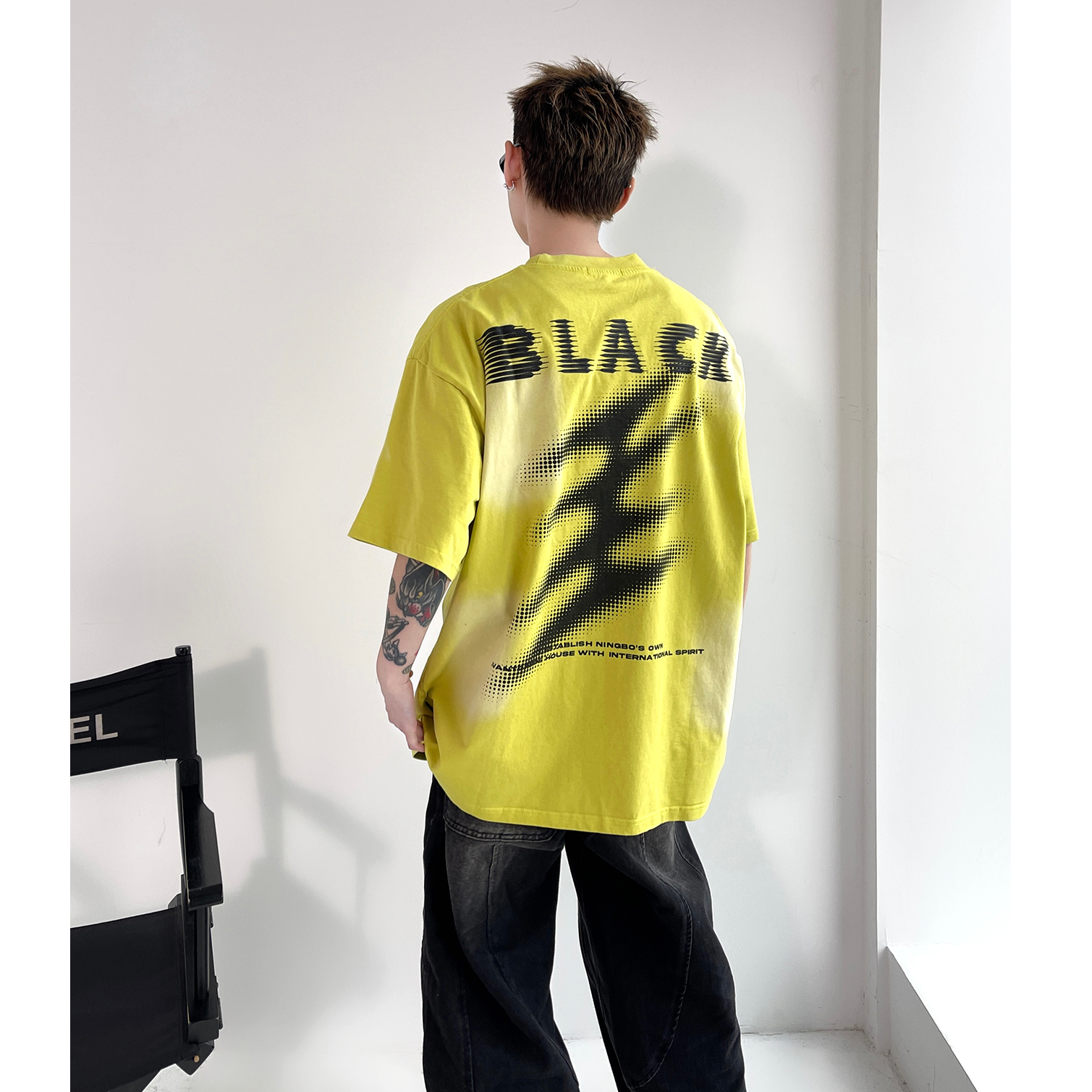 Design Letter Print T-shirt EAT012