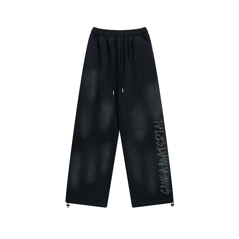 【上下別売り】Street Rubbing Dirty Graffiti Sweat Pants MR026