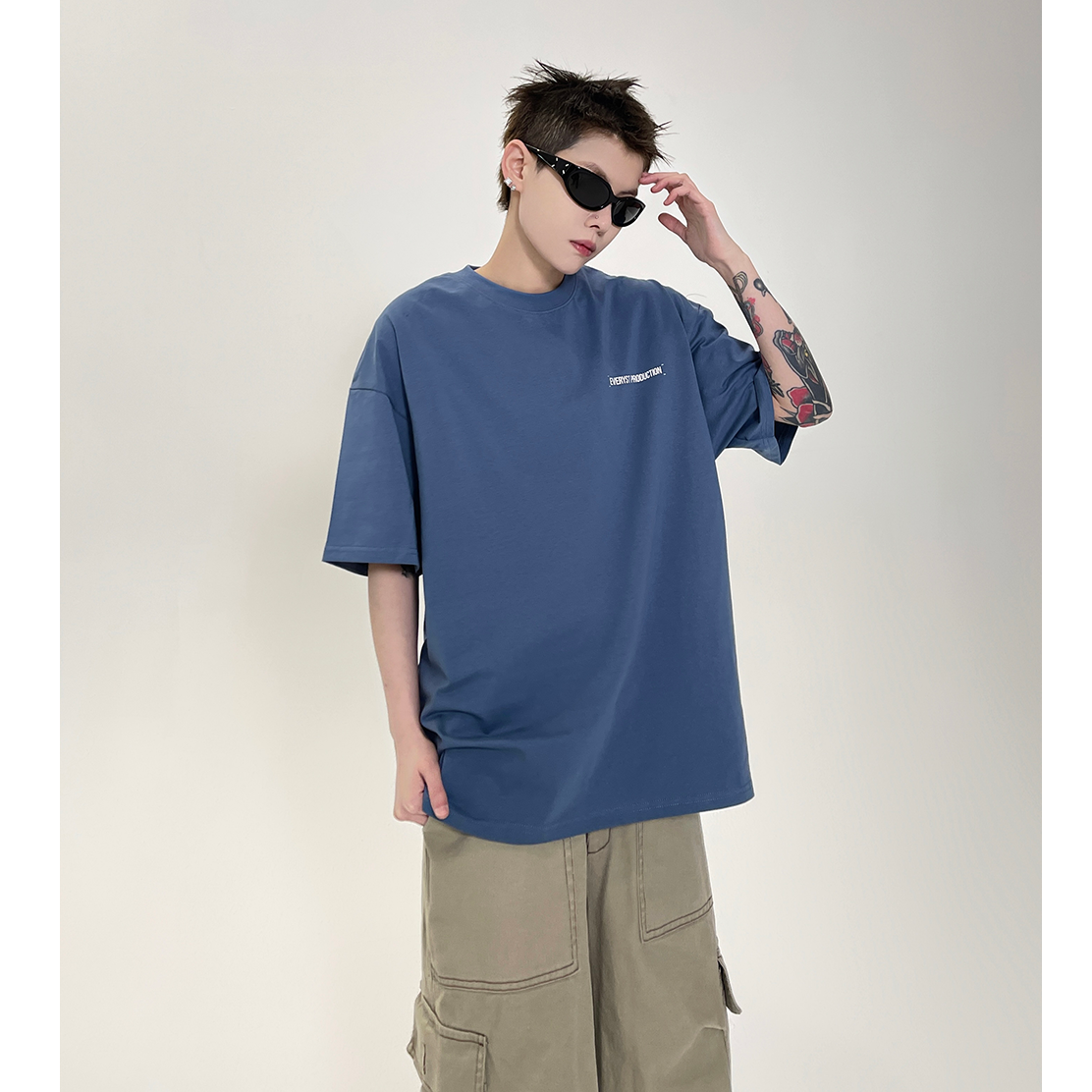 Simple Letter Print T-shirt EAT097