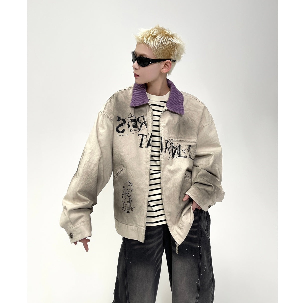 Spray Paint Graffiti Dirty Jacket EAT071