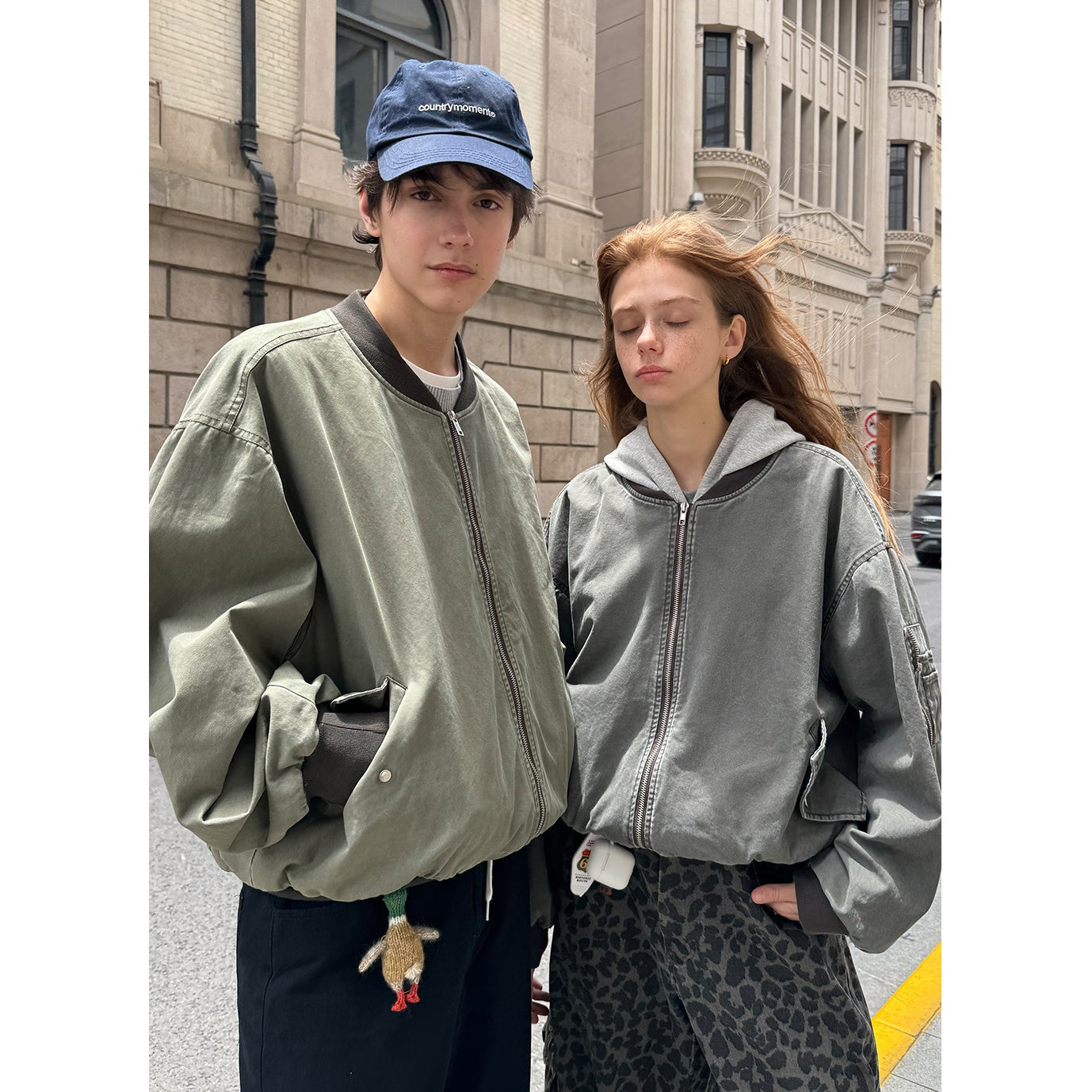 Vintage Distressed Baseball Jacket CM2003