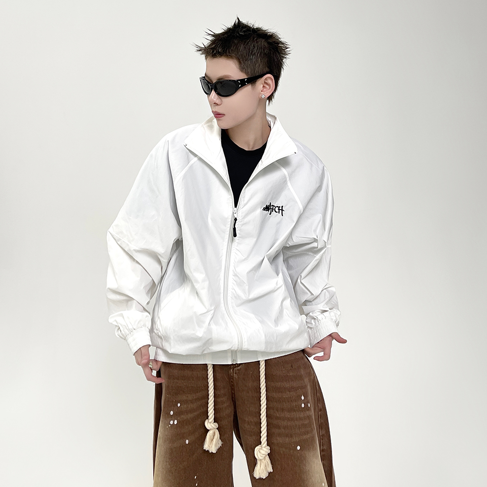Stand Collar Zipper Light Jacket EAT079