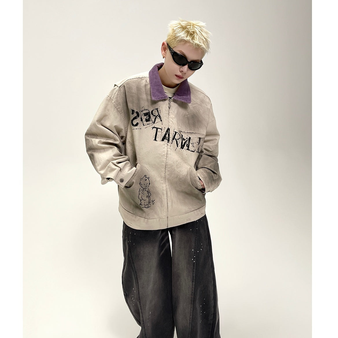 Spray Paint Graffiti Dirty Jacket EAT071