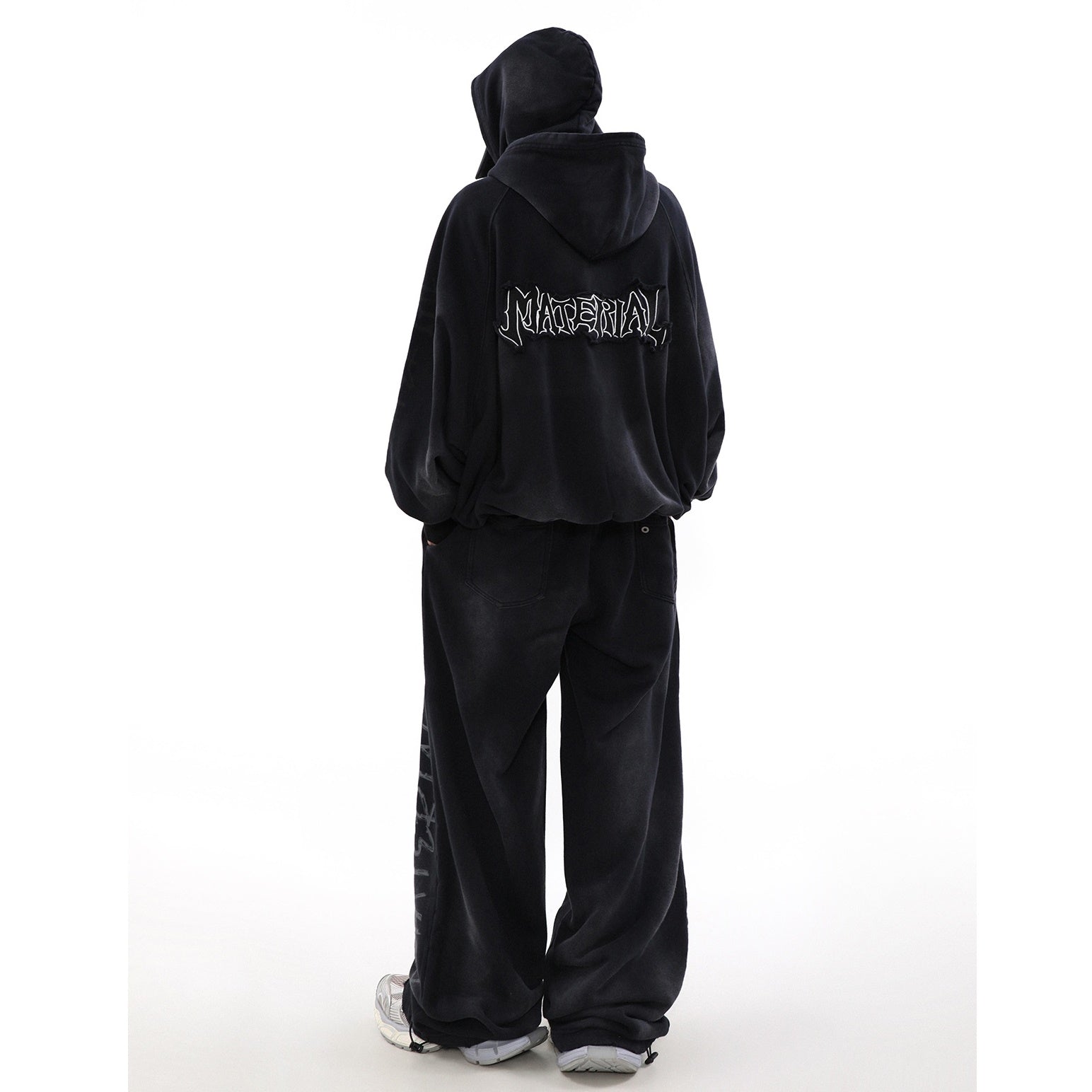 【上下別売り】Vintage Mud Dyed Distressed ZIP-Up Hooded Sweat MR027