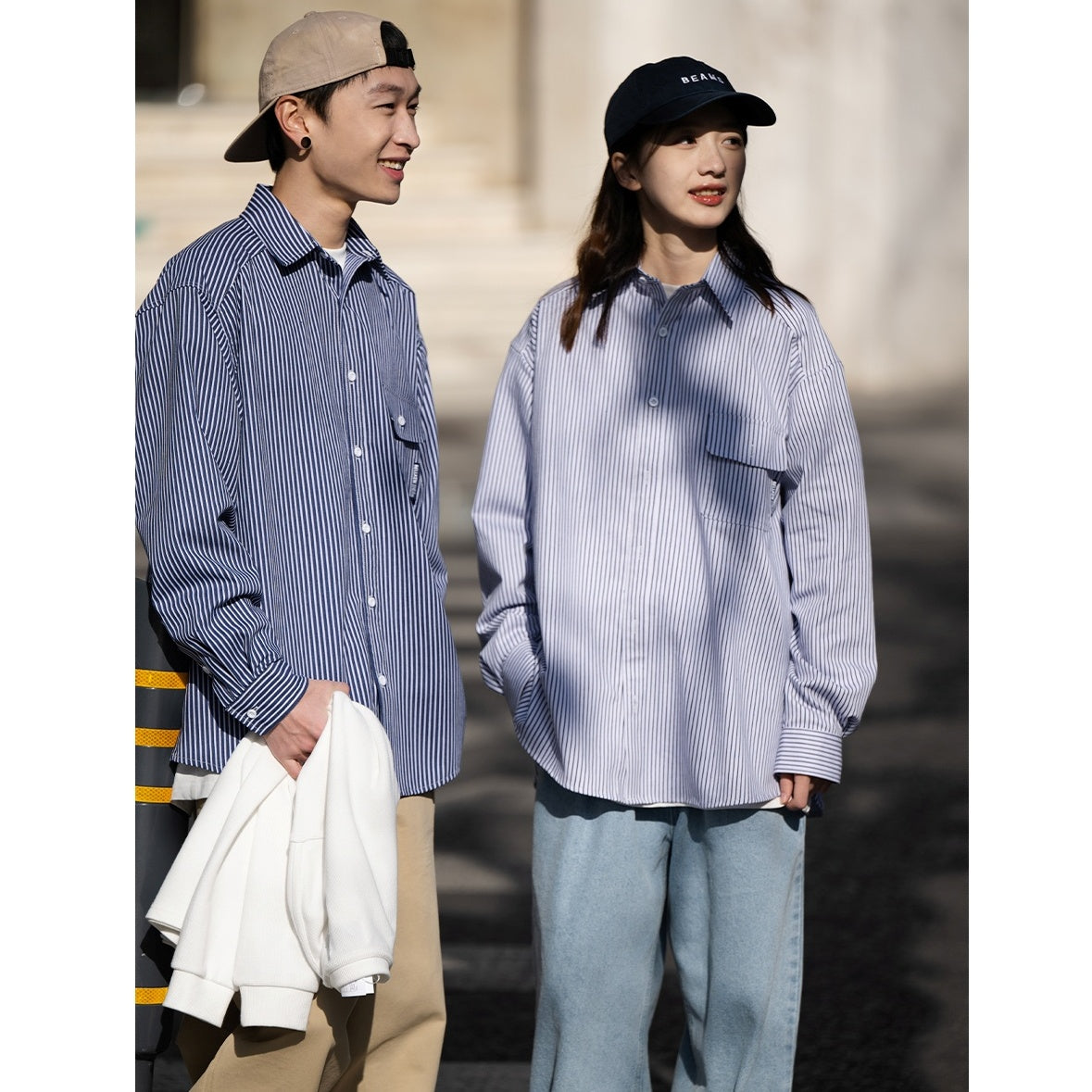 Loose Pinstriped Shirt BI2025