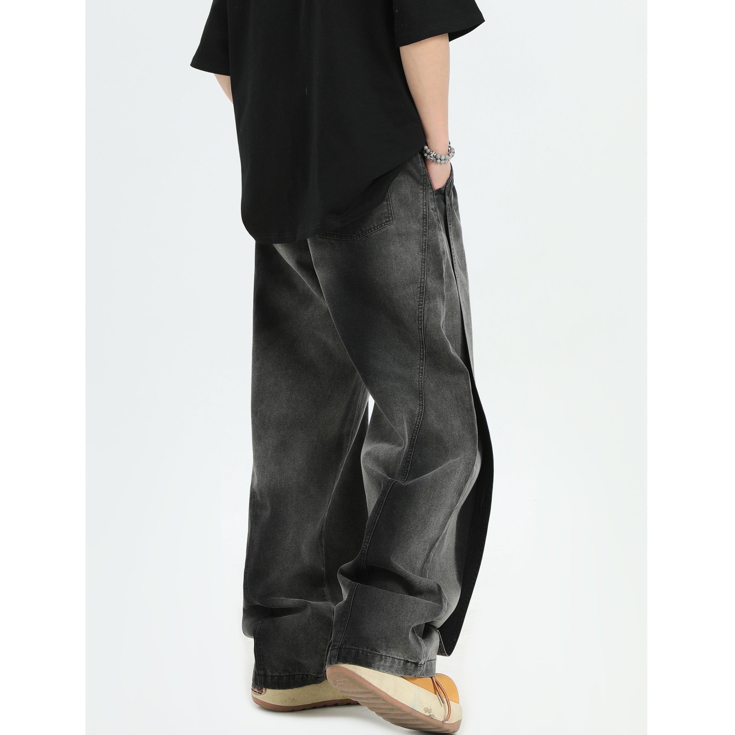 Gradient Smudge Wash Loose Jeans IN7058