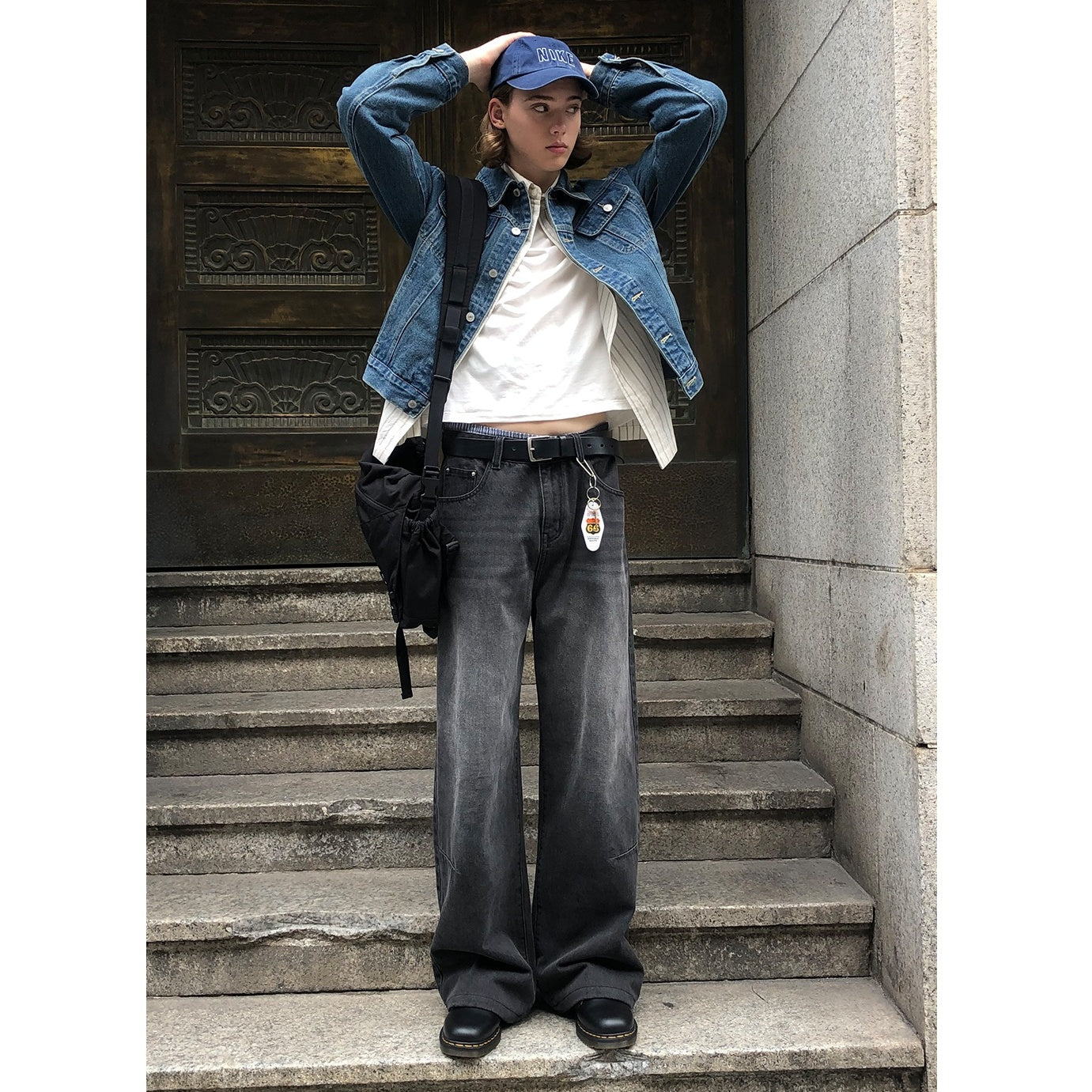 Vintage Straight Wide Leg Jeans CM2002