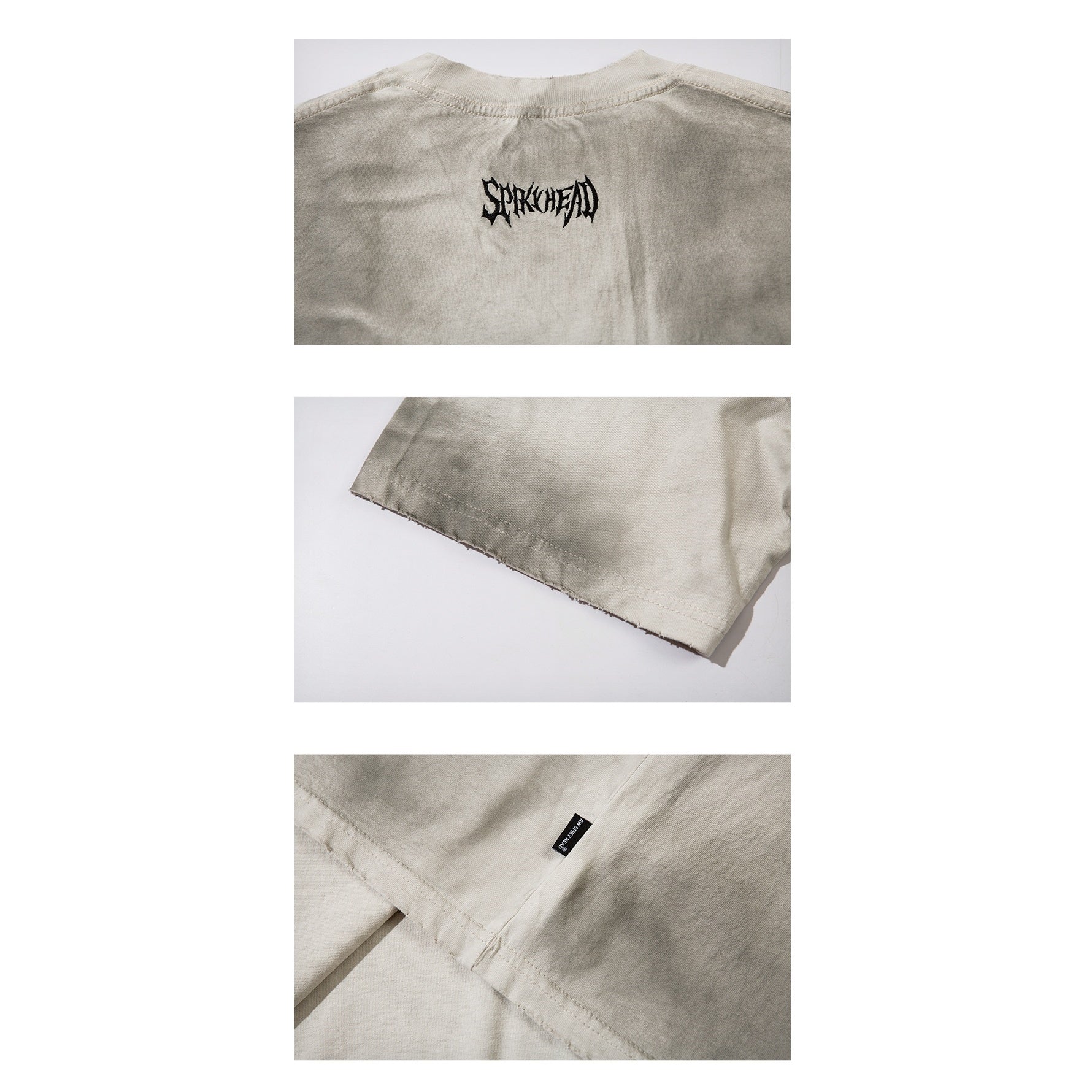 Patch Embroidery Dirty Loose T-shirt MR001