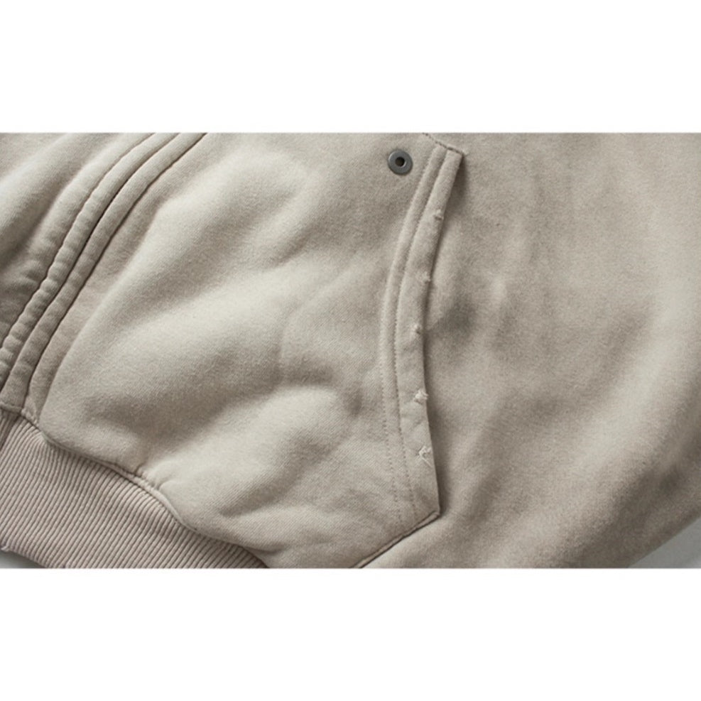 【上下別売り】Vintage Mud Dyed Distressed ZIP-Up Hooded Sweat MR027