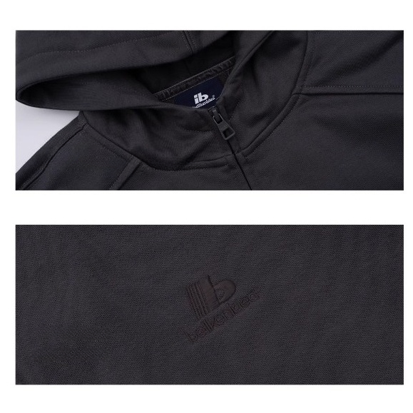 Stitching Design Dropped-shoulder Hooded Jacket BI2008