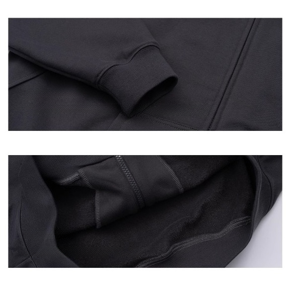 Stitching Design Dropped-shoulder Hooded Jacket BI2008