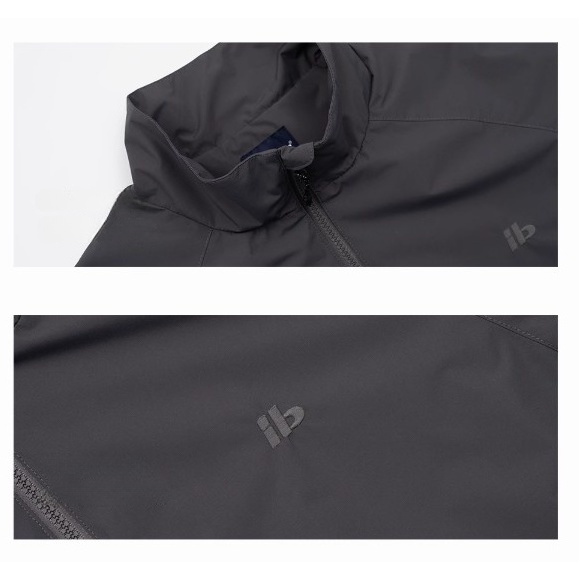 Stand Collar Laminated Zipper Jacket BI2009