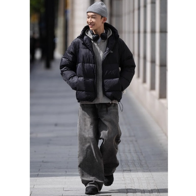 Washed Loose Straight Jeans BI2014