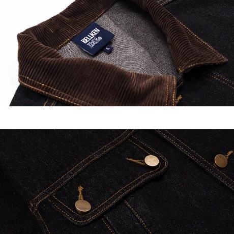Corduroy Collar Denim Jacket BI2001