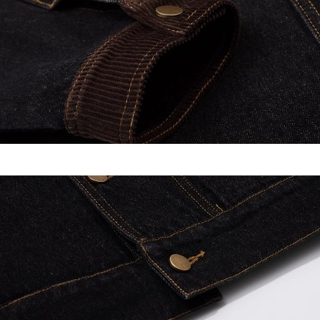 Corduroy Collar Denim Jacket BI2001