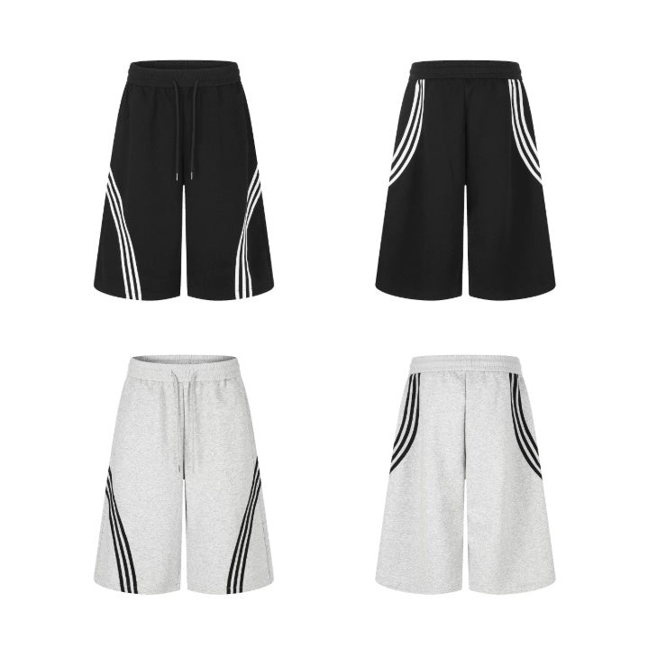 Three Bar Cropped Wide Sweat Pants MB7401