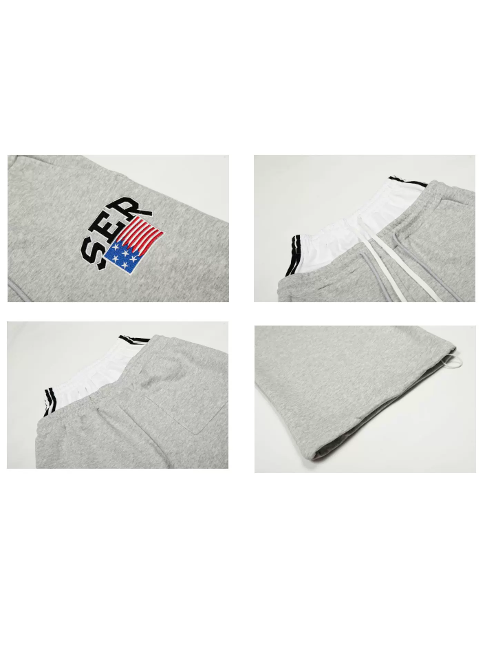 Layered-Waist Logo Buggy Sweat Pants MB7455
