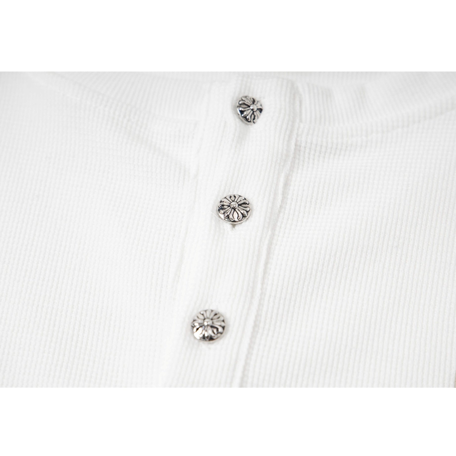 Cross Patchwork Waffle Henry Long Sleeve T-Shirt MB7421