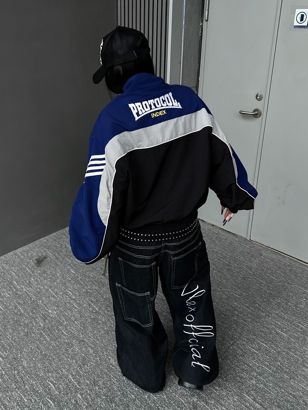 Bicolor Line Design Track Jacket MB7458