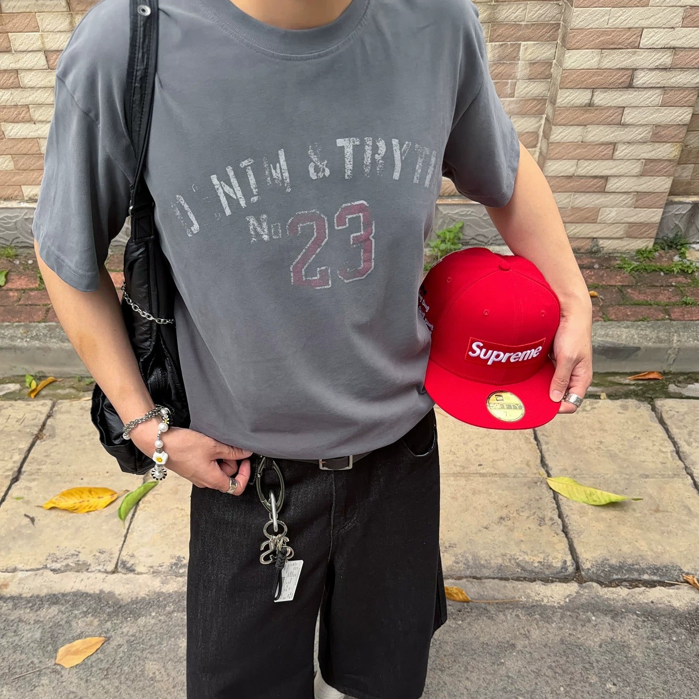 Vintage Fade Numbering T-Shirt MB7394